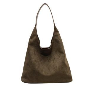 7934 Suede Hobo Bags Retro Slouchy Office Shoulder Top-handle Tote Handbag